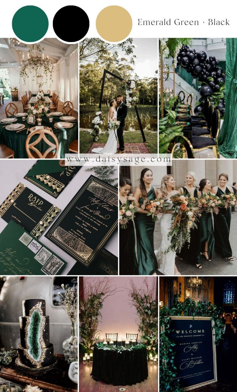 15 Best Emerald Green Wedding Color Schemes for 2024 - Daisy Sage