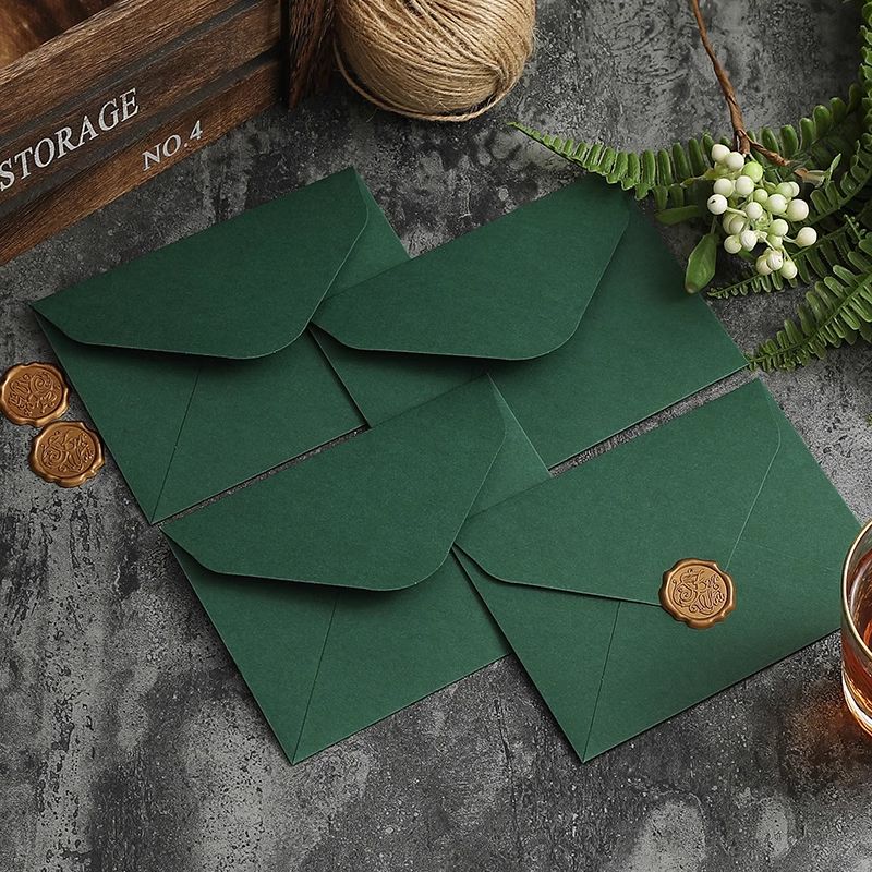250gsm Emerald Matte A7 Euro Flap Envelopes3