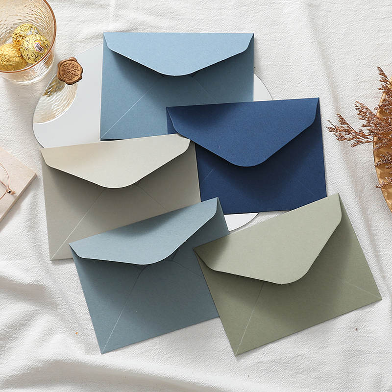 250gsm Dark Emerald Matte A7 Euro Flap Envelopes (5Pcs/ Set) Daisy Sage